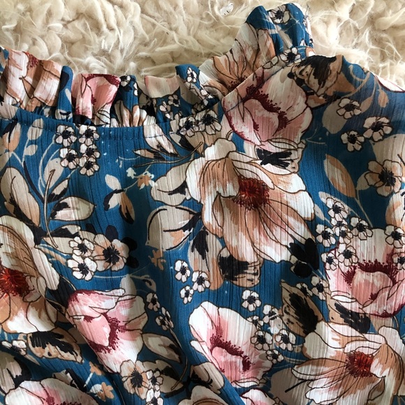 Topshop sheer floral dress - Picture 6 of 8